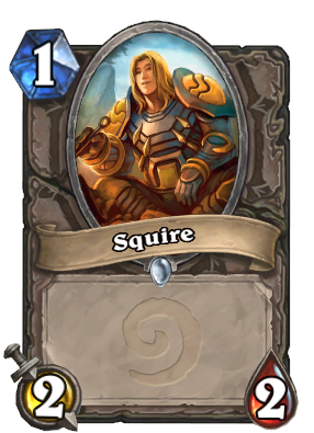 Squire, a 1 mana 2/2 Hearthstone minion.